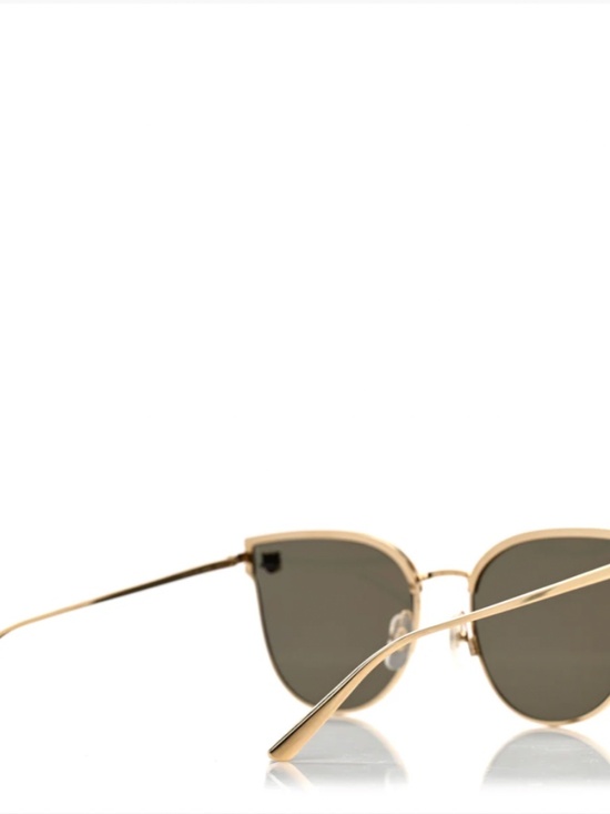 NEW - Authentic Panthere De Cartier Cat Eye Sunglasses CT0198S Gold main image 7